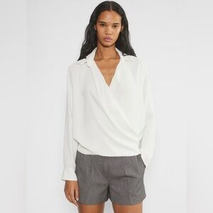 Aritzia Babaton Iteration White Formal Evening Party Wedding Sz L